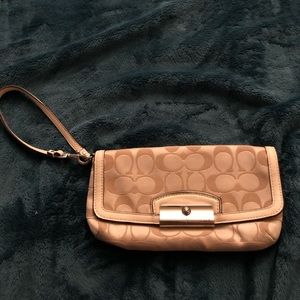 Coach Gold Wristlet